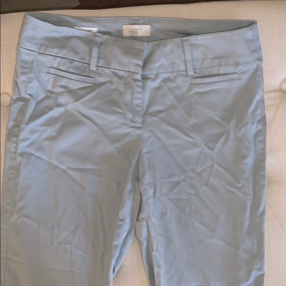 Loft original crop pants light gray